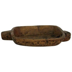 Large French 19th Century, Carved Wooden Bowl