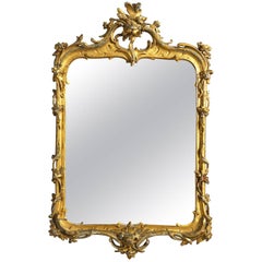 18th Century Dutch Louis XV Giltwood Mirror