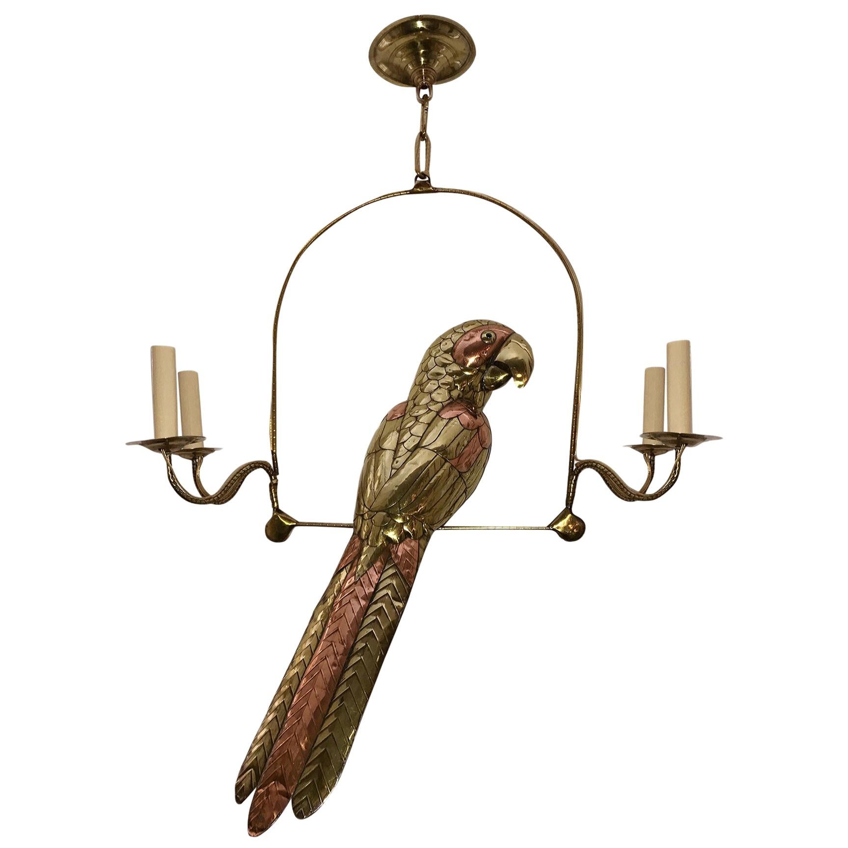 French Bronze Copper Crown Chandelier at 1stDibs