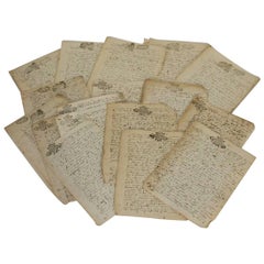 Collection of 20 French, 17th Century Manuscripts