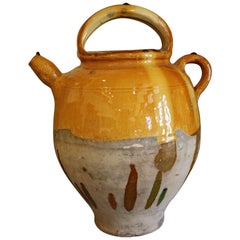 Antique French Terracotta Vinaigrier Pot