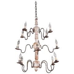 Early 19th Century, Swedish Wood Chandelier