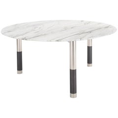 Nova Round Marble Dining Table by AVRAM RUSU STUDIO