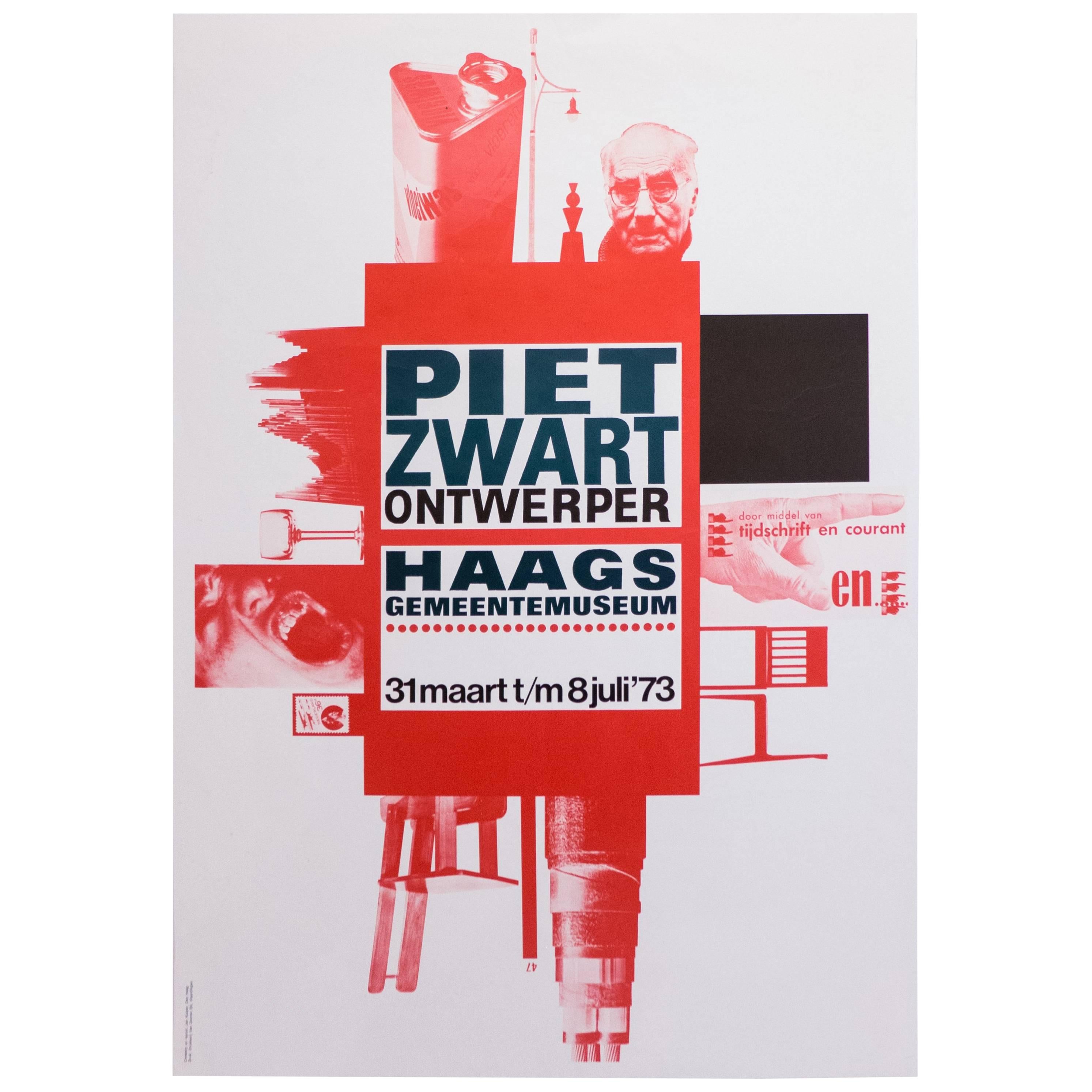 Affiche d'une exposition de Piet Zwart