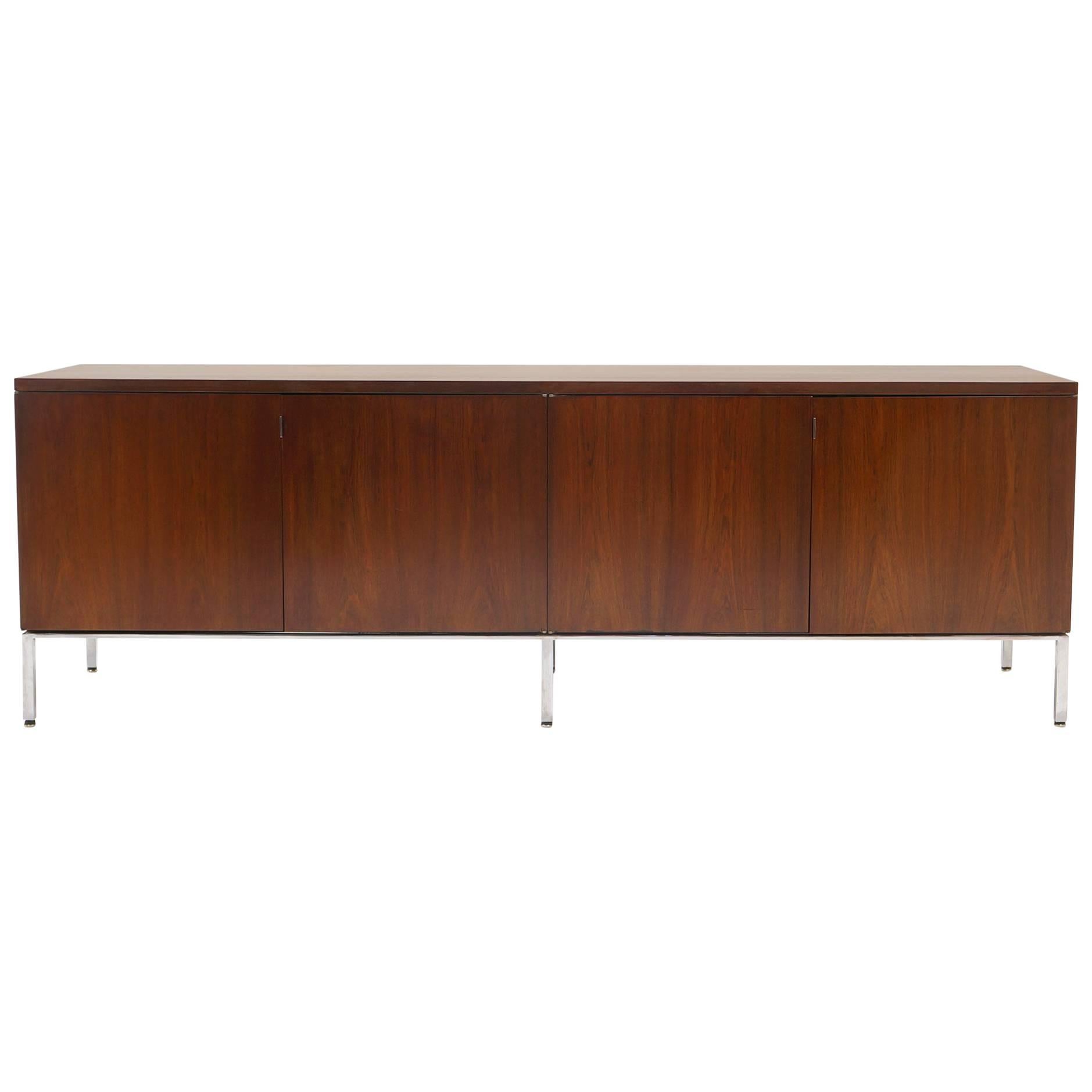 Rosewood Credenza/Media Cabinet Designed by Florence Knoll, Excellent