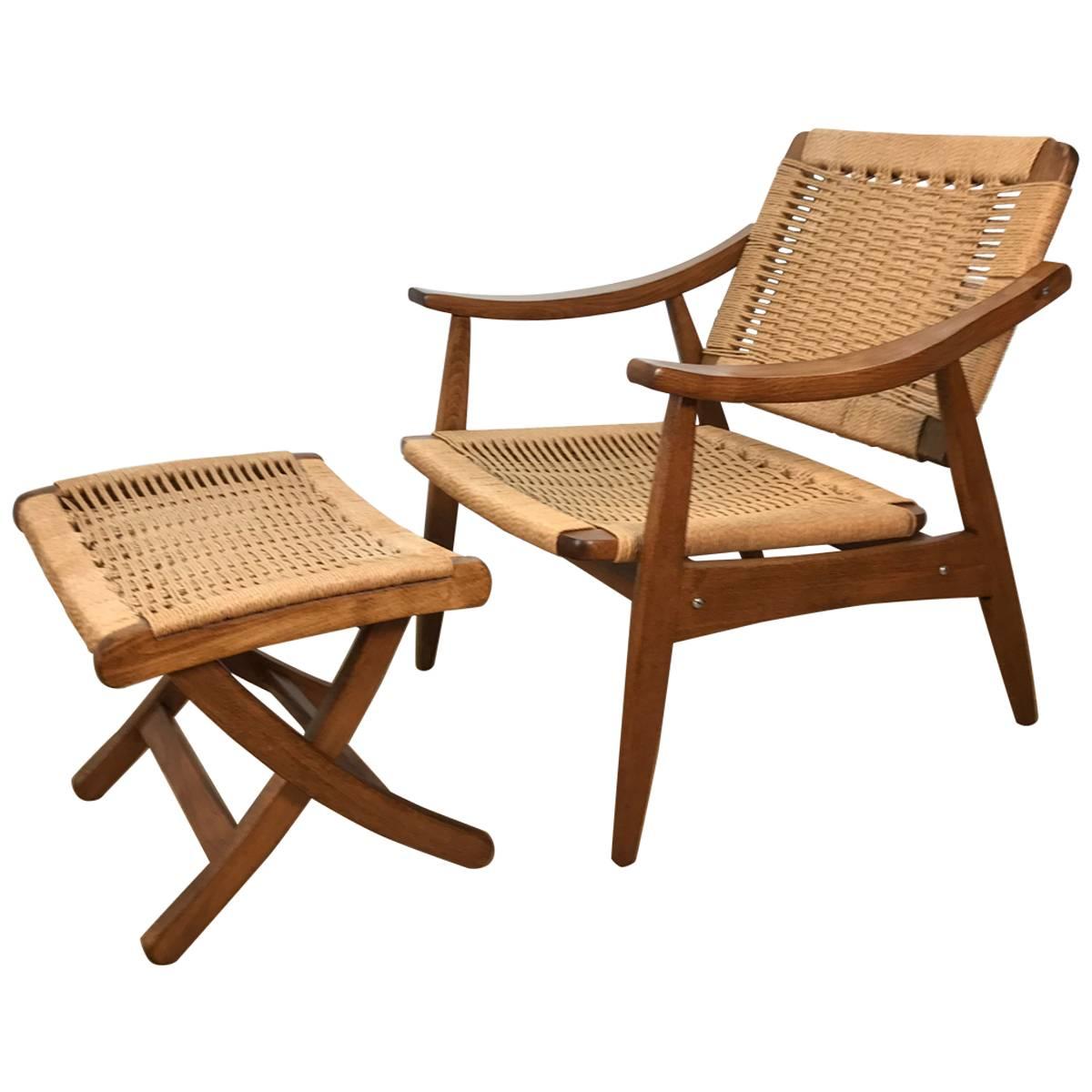 Lounge Chair and Ottoman at 1stDibs | lounge chair with ottoman