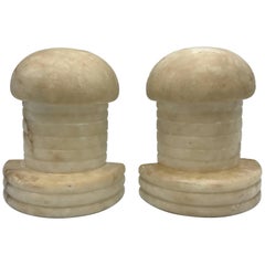 1960s, Italian Marble Bookends, Pair