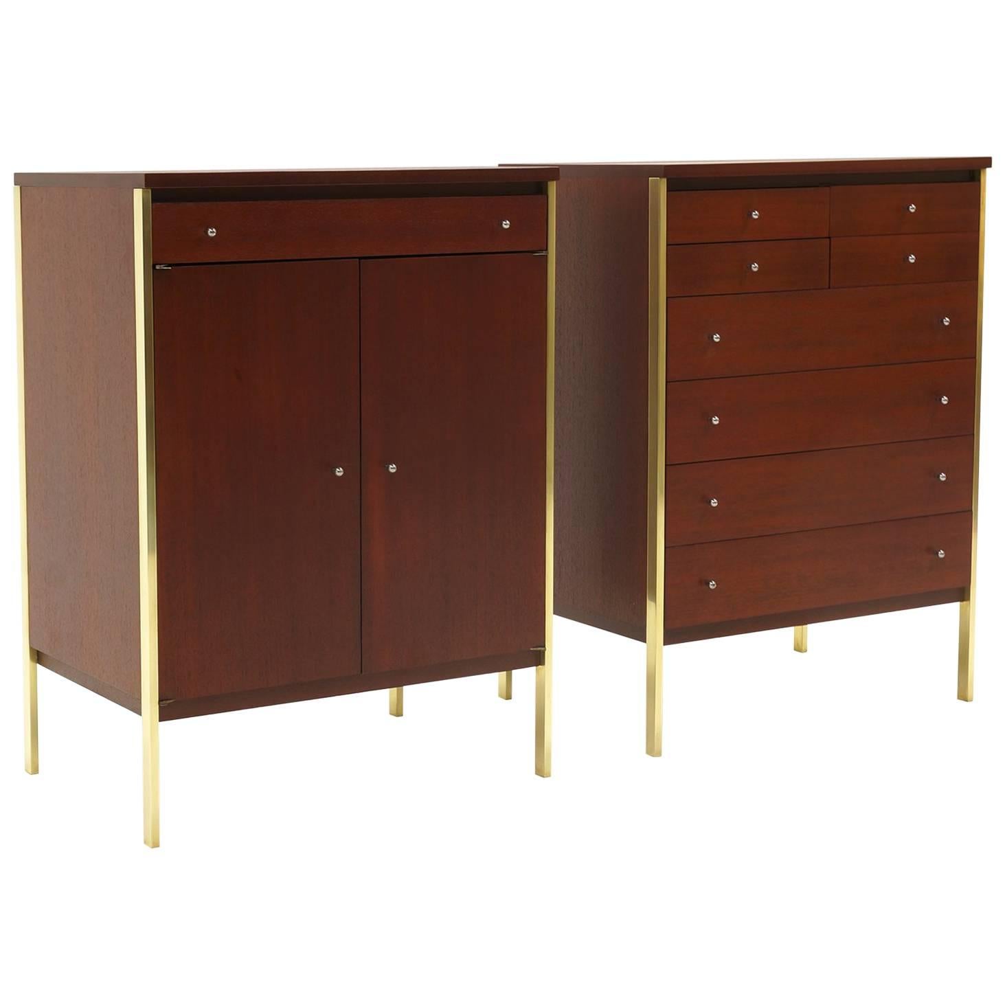 Excellent Pair of Paul McCobb Connoisseur Group Cabinets, Model 7026 and 7025