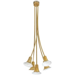 Mid-Century Brass Pendant 1