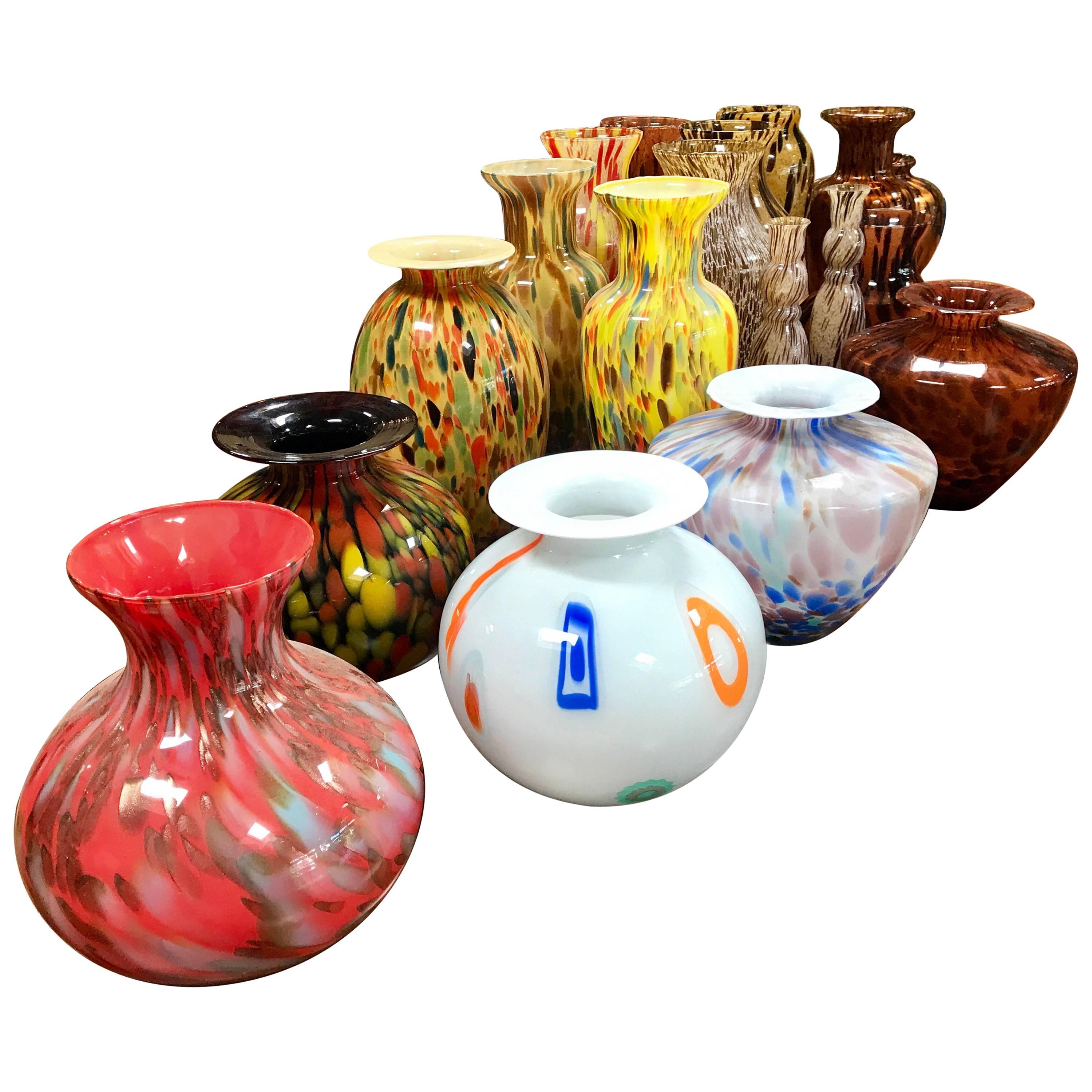 Florentine Handblown Vase in Various Shapes, Sizes and Colors from the 1980s