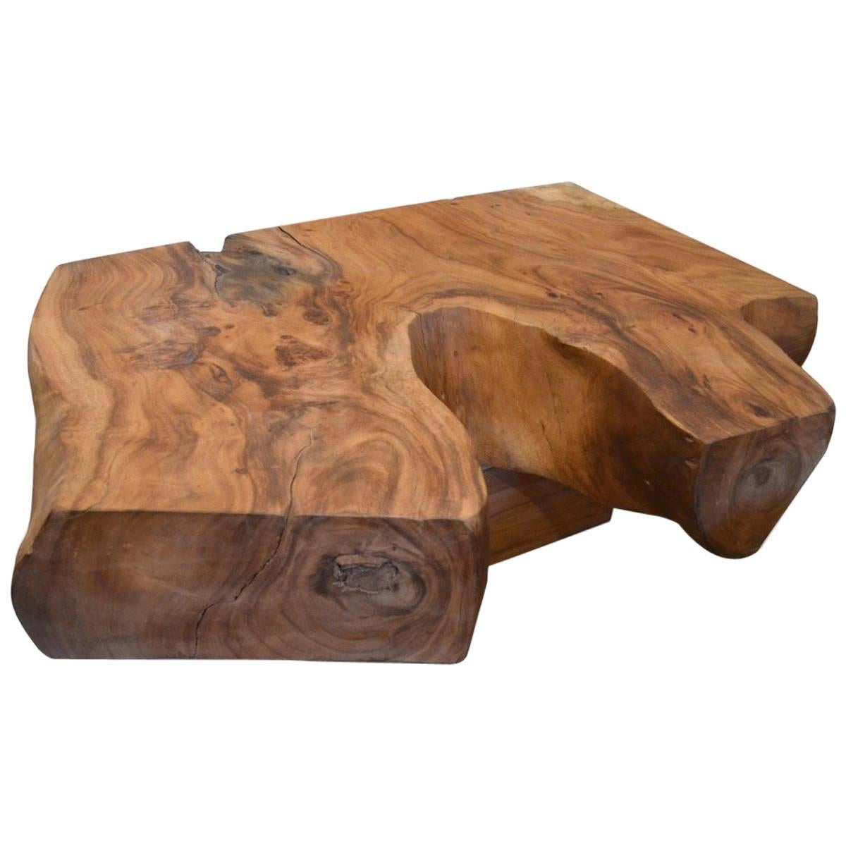 Andrianna Shamaris Organic Suar Wood Coffee Table