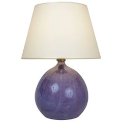 1970 Purple Ceramic Table Lamp