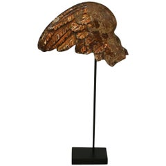 18th Century , Italian Carved Wooden Wing of a Baroque Angel