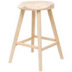 Merlin Hardwood Bar Stool Handmade by Pennsylvania Dutch Craftsmen