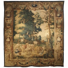 Antique Rare 17th Century Brussels Tapestry by Ian Van Leefdael