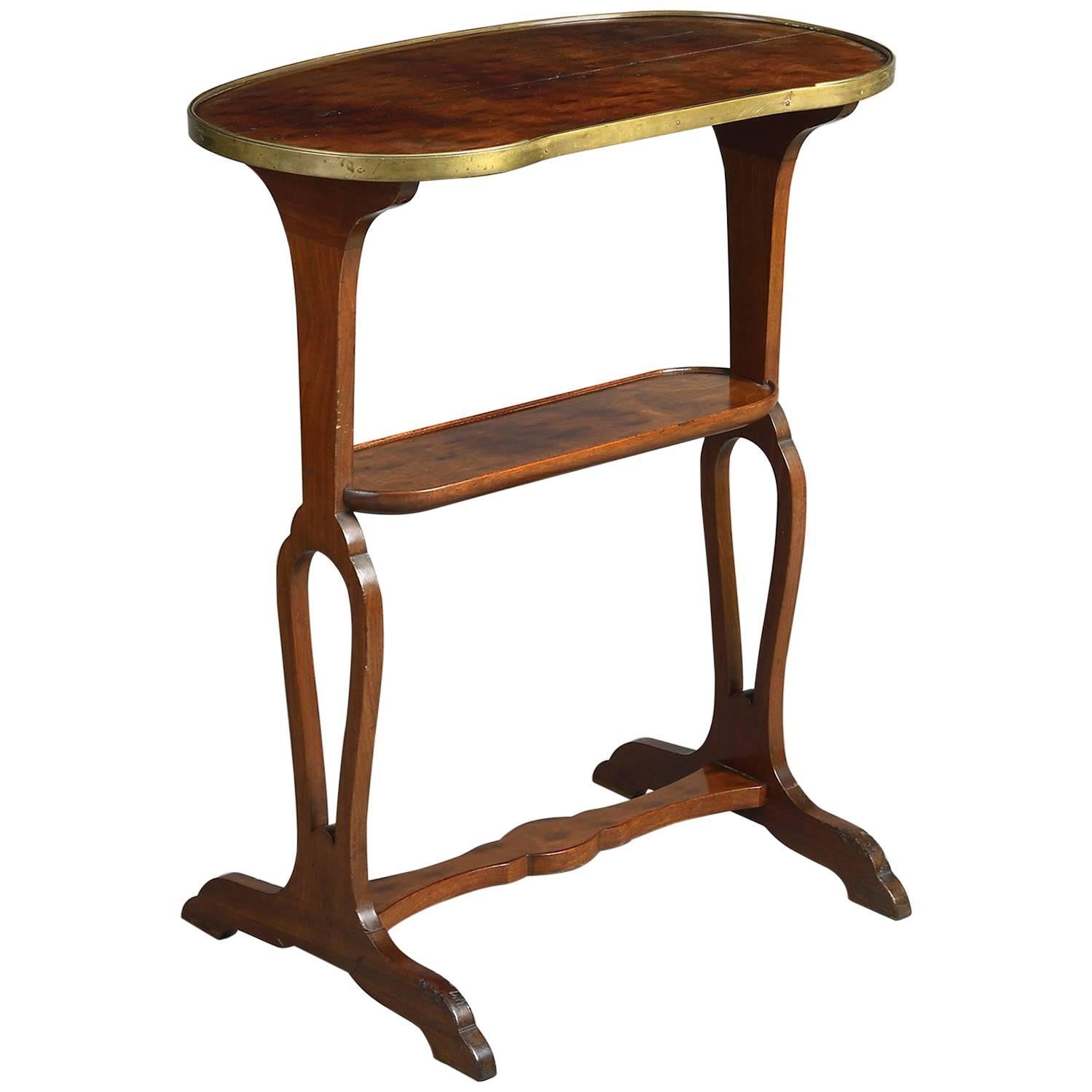 19th Century, Mahogany End Table by Escalier De Cristal For Sale