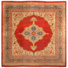 Early 20th Century Antique Indian Agra Rug