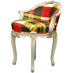 Louis XV Style Painted Boudoir Vanity Stool