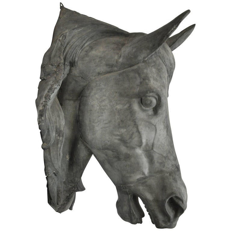 French Zinc Horse Head For Sale at 1stDibs zinc for horses