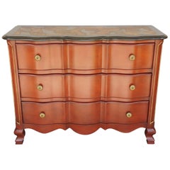 Vintage 20th Century Baroque Style Italian Painted Commode