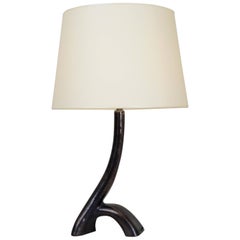 1970, Style H-Black Ceramic Table Lamp