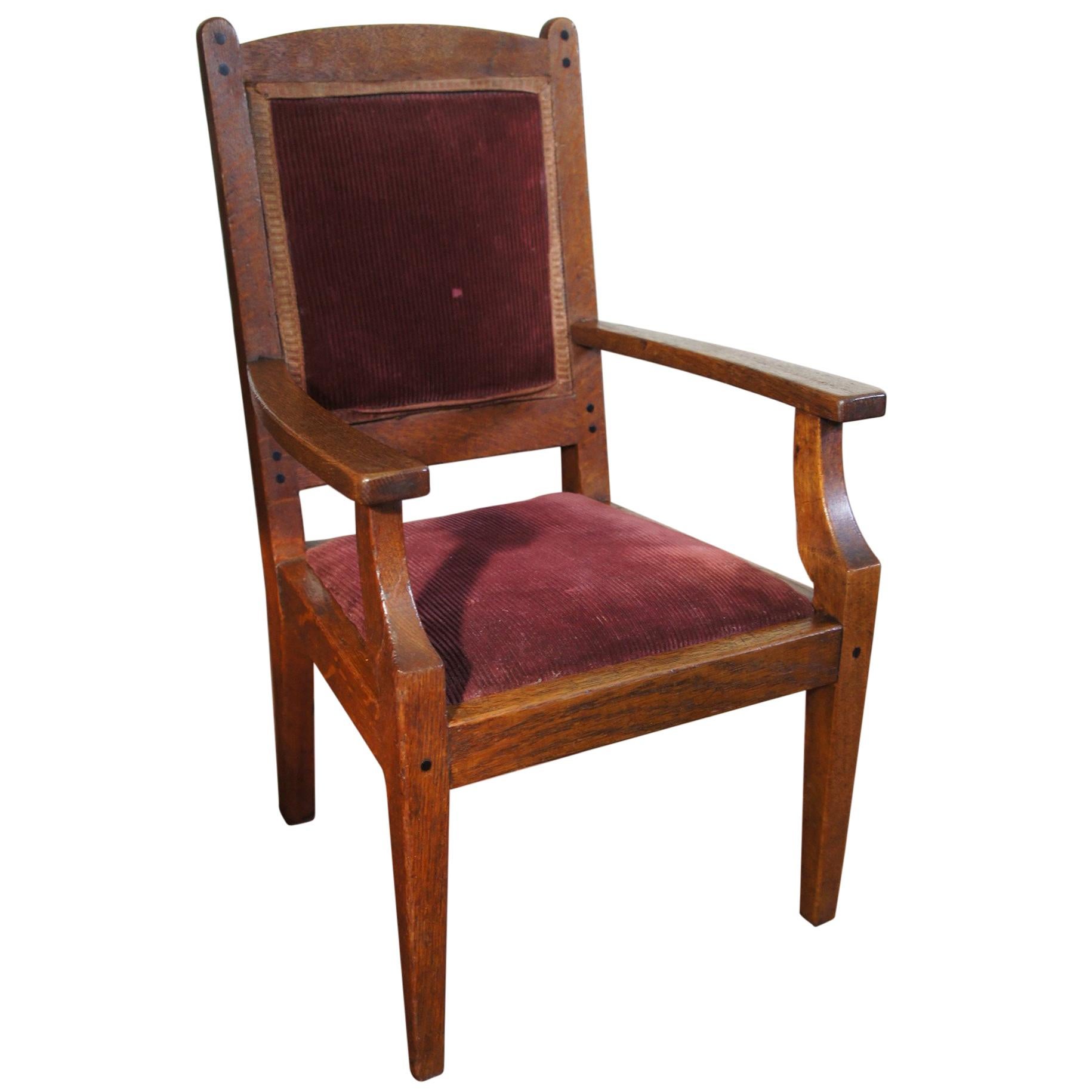 Arts and Crafts Children's or Miniature Chair Attributed to Jac van den Bosch For Sale