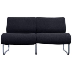 Fröscher Sitform Jürgen Lange Designer Sofa Fabric Grey Two-Seat Modern