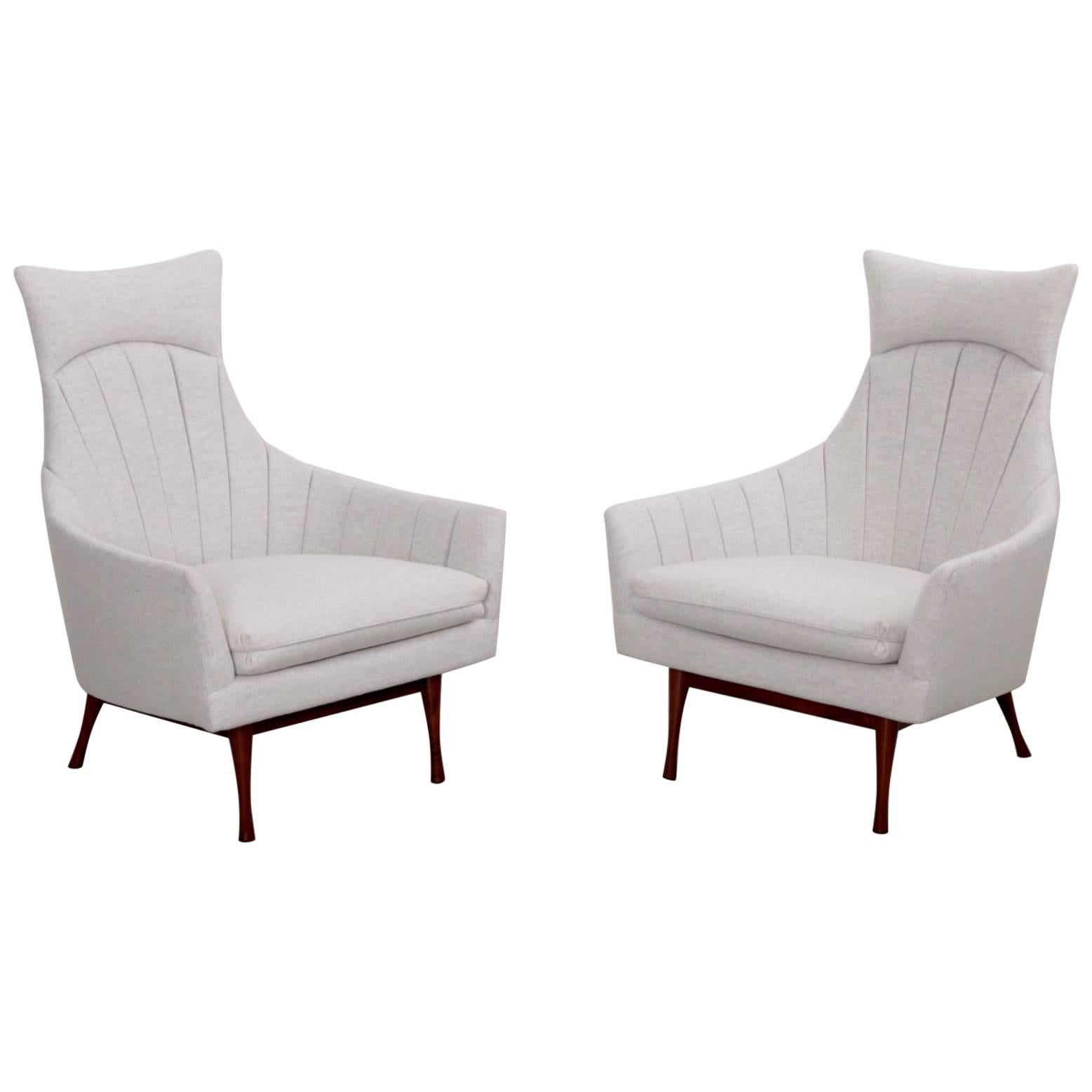 Pair of Paul McCobb Symmetric Group Lounge Chairs by Widdicomb