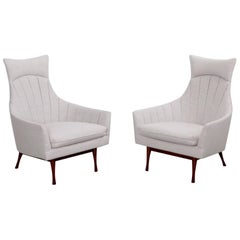 Pair of Paul McCobb Symmetric Group Lounge Chairs by Widdicomb