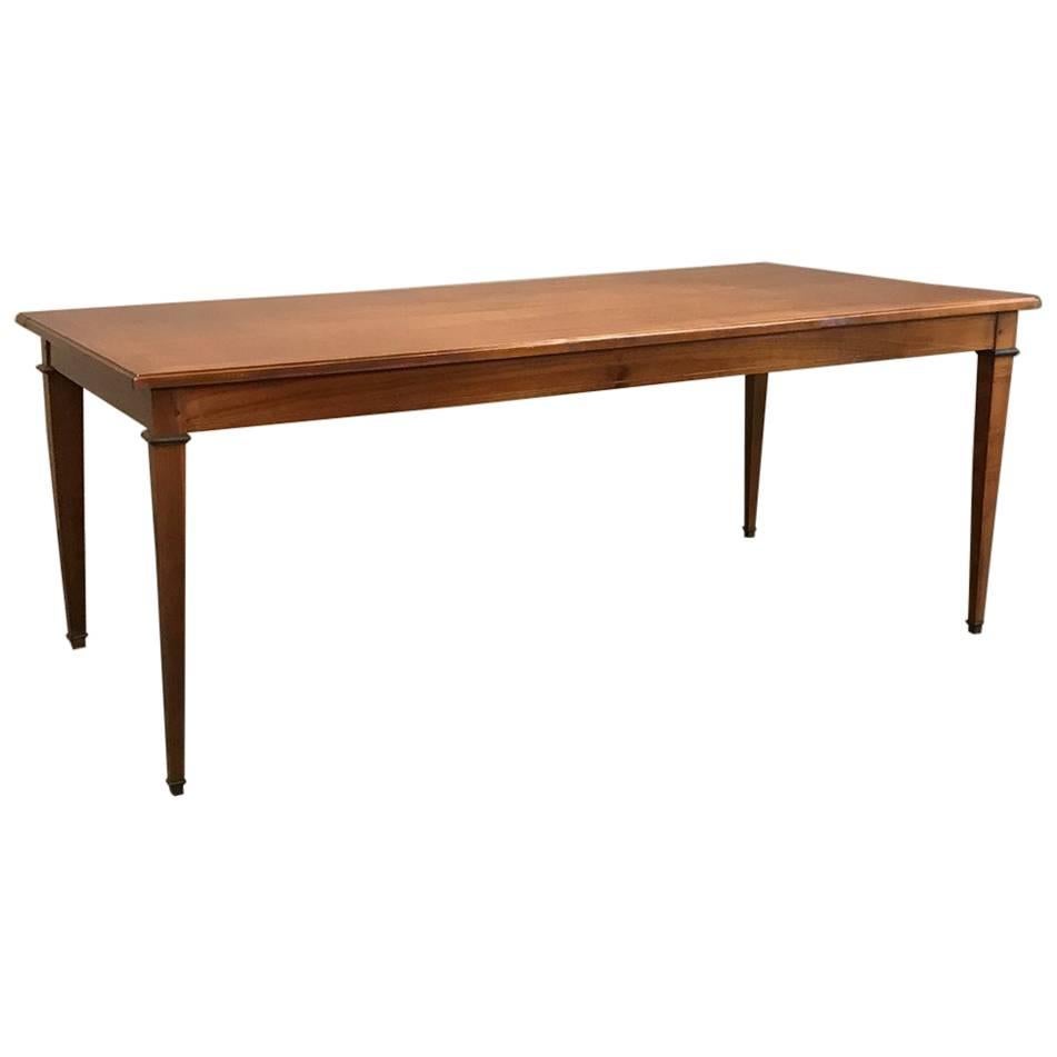 19th Century French Directoire Cherrywood Dining Table