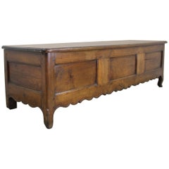 Fancifully Carved Louis XV Chestnut Coffer