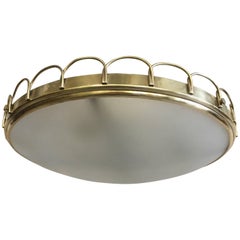 Italian Modern Neoclassical Pendant / Flush Mount by Pietro Chiesa, Fontana Arte