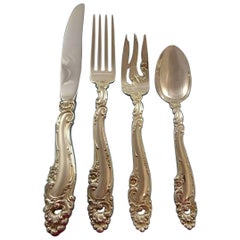 Decor by Gorham Sterling Silver Flatware Set 8 Service Luncheon Size 36 Pieces