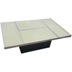 Stunning Sliding Coffee Table with Hidden Bar, Mid-Century Modern