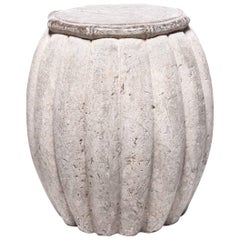 Chinese Melon Form Stone Drum