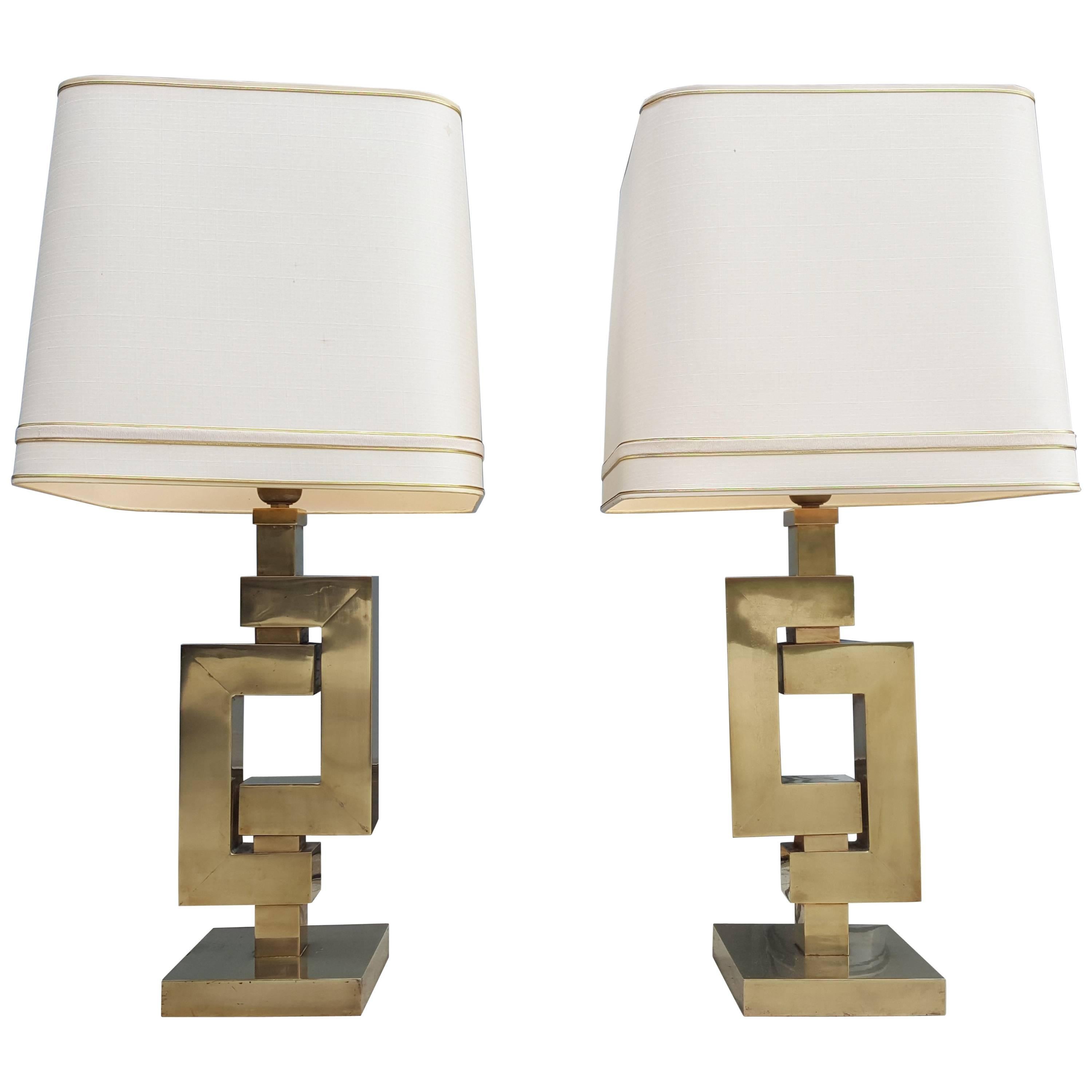 Impressive Pair of Romeo Rega Table Lamps Mid-Century Modern Decorative