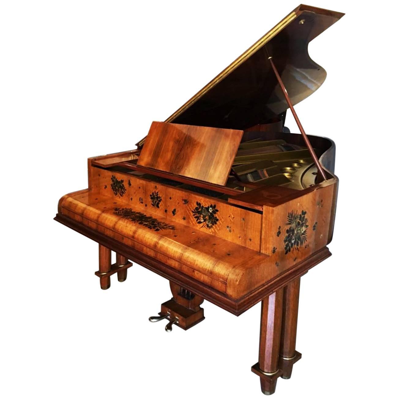 Mid-Century Modern Grand Piano by Gaveau Paris Designed by Jules Émile Leleu For Sale