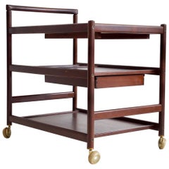 Mahogany Serving Trolley Attributed to Johannes Andersen 4