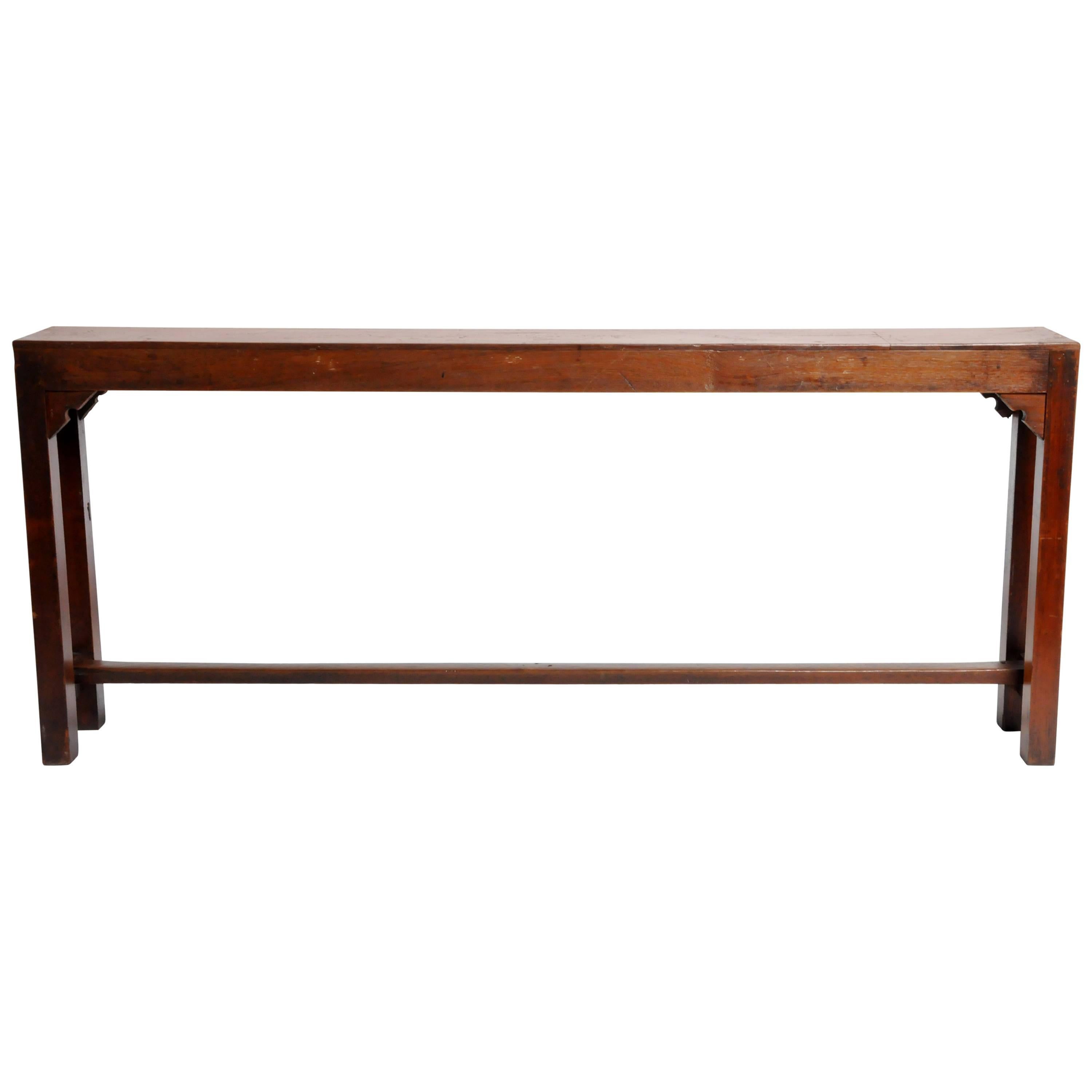British Colonial Altar Table with Original Patina