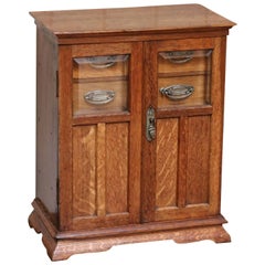 Arts & Crafts Oak Smokers / Table Cabinet