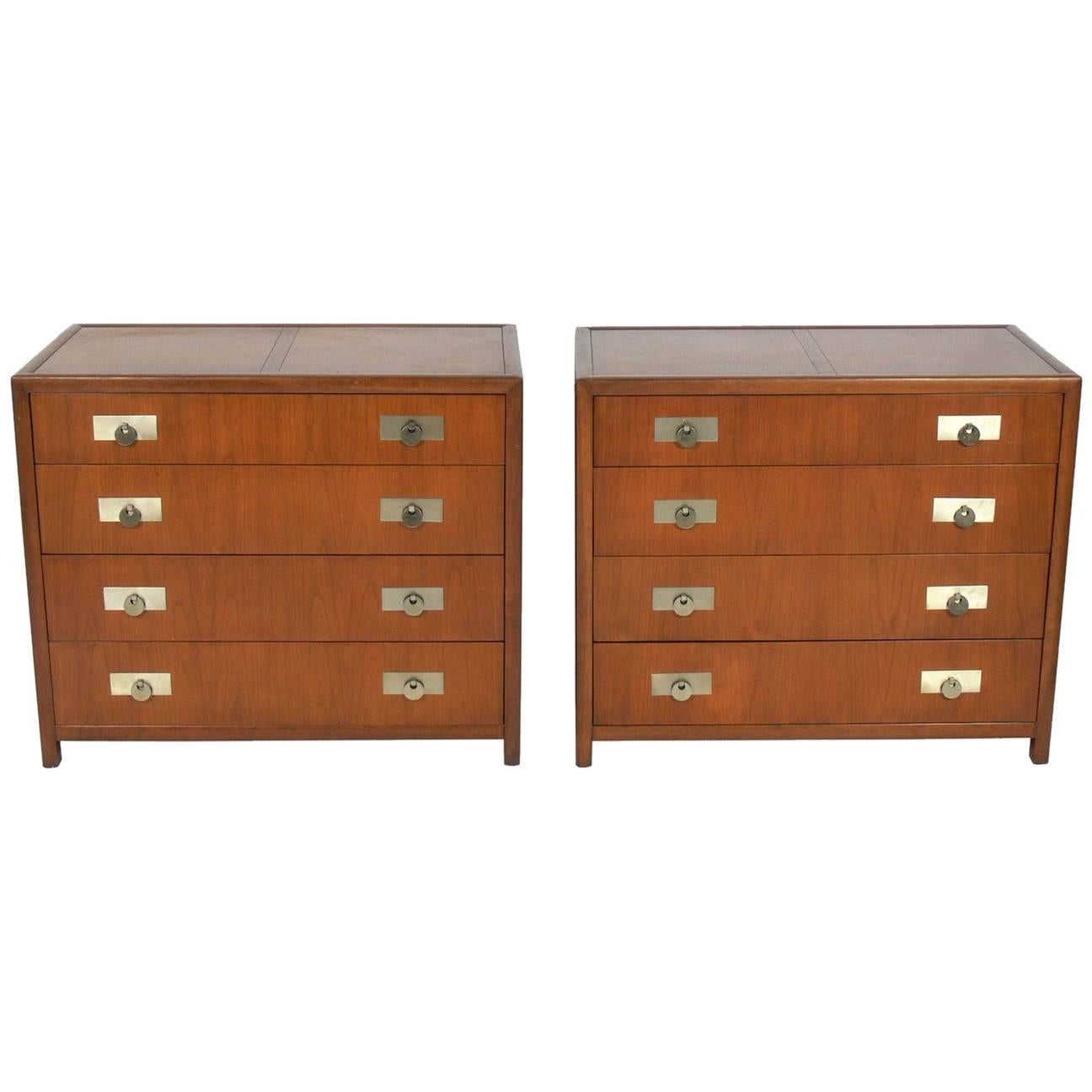 Pair of Asian Influenced Chests by Michael Taylor for Baker