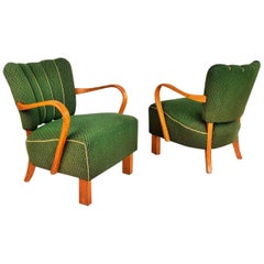 Pair of Lounge Armchairs by Jindřich Halabala for UP Závody Brno, 1930s 4
