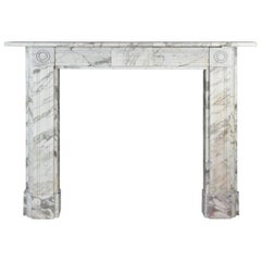 19th Century Regency Mantelpiece in Carrara Marble Reg-ZE98