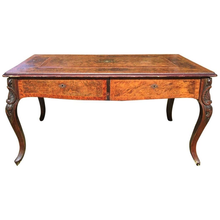 Magnificent French Writing Desk With Mother Of Pearl Inlay At 1stdibs Magnificent French Writing Desk With Mother Of Pearl Inlay For