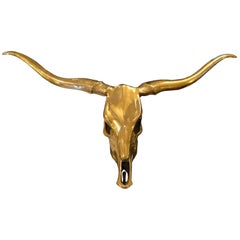 Brass Longhorn Skull