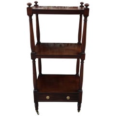 Mahogany Three-Tier Stand with Drawer Early 19th Century 1