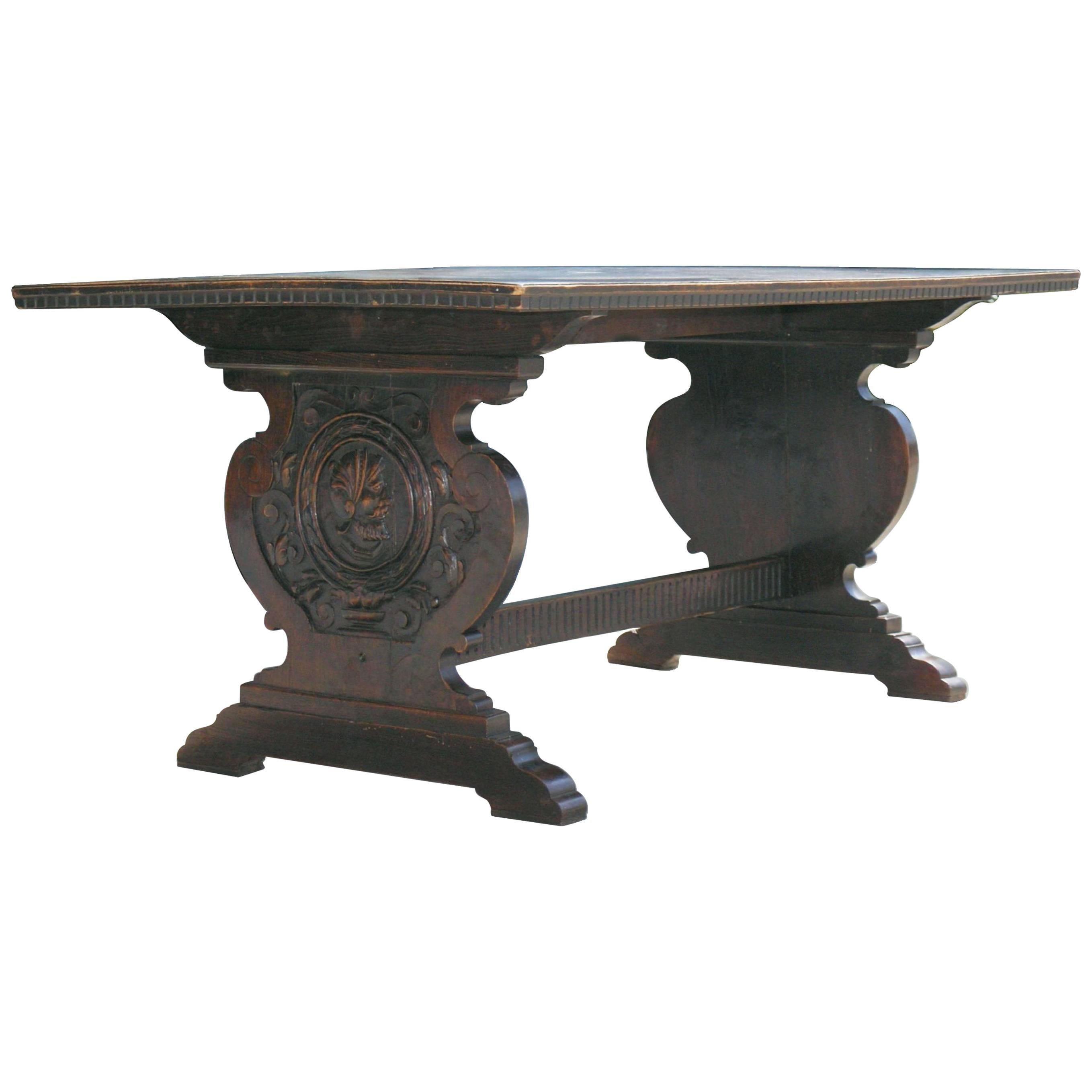 Tuscan Trestle Center Table For Sale