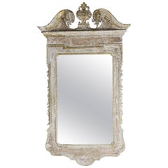 Italian Painted and Parcel-Gilt Mirror