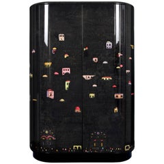 Fornasetti Curved Cabinet Gerusalemme Di Notte Color