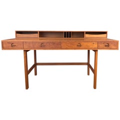 Vintage Jens Quistgaard for Løvig Teak Flip-Top Executive Desk